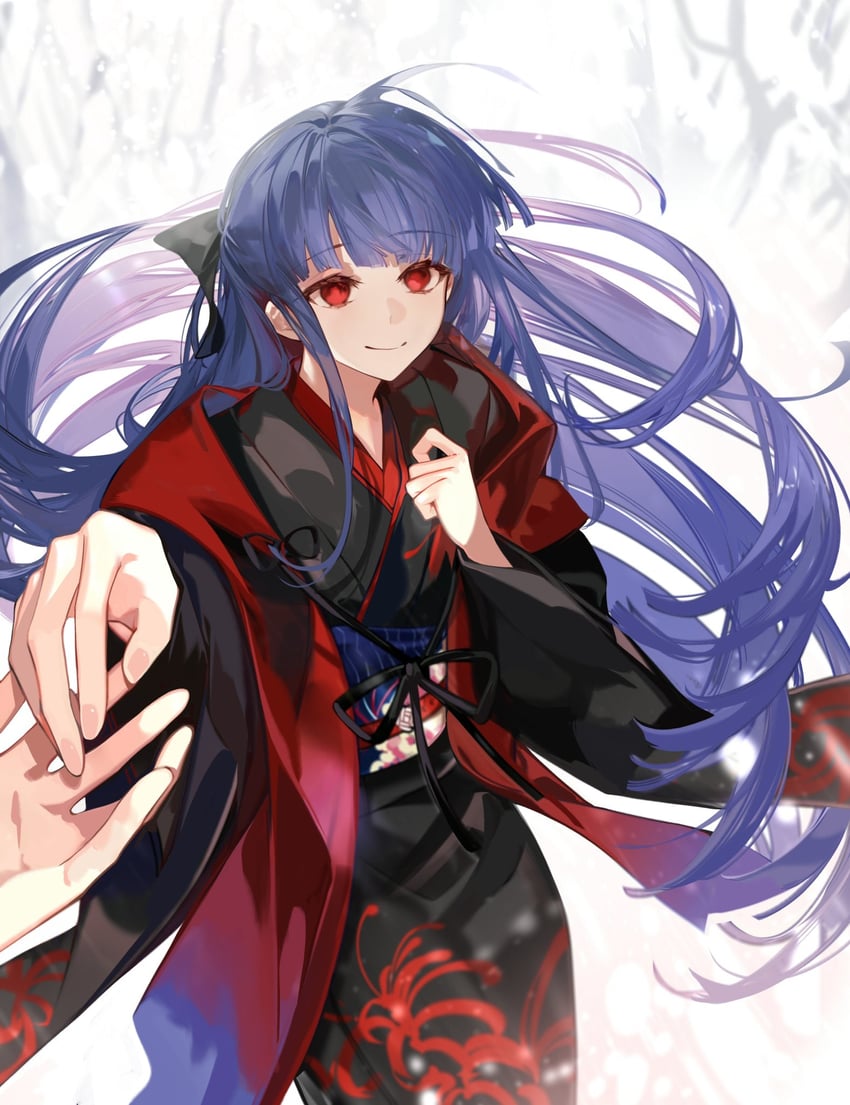 asagami fujino (fate and 2 more) drawn by arlizi
