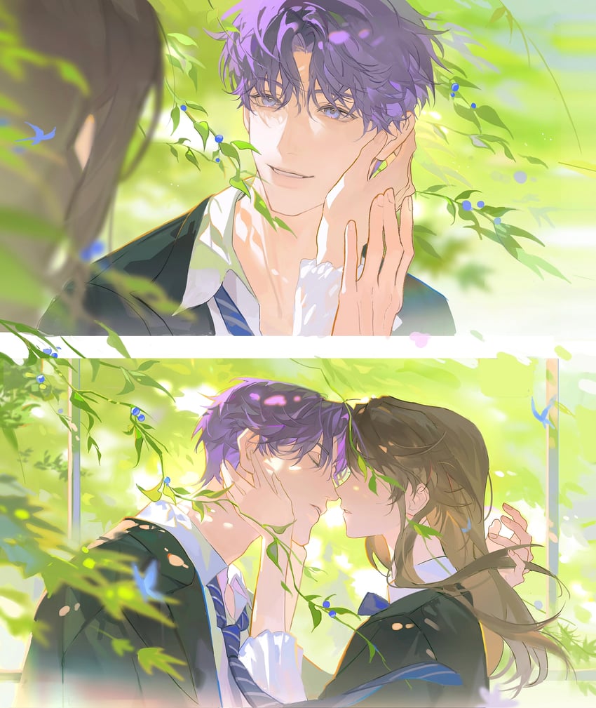 protagonist and rafayel (love and deepspace) drawn by kiyoi_9532829521