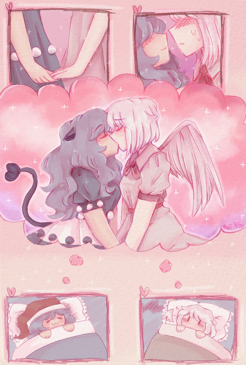kishin sagume and doremy sweet (touhou) drawn by reibyous