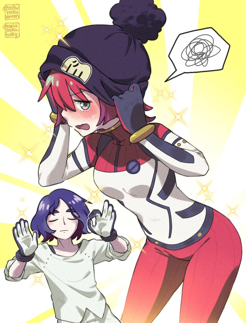 amate yuzuriha and shuji ito (gundam and 2 more) drawn by ariamikukanzaki