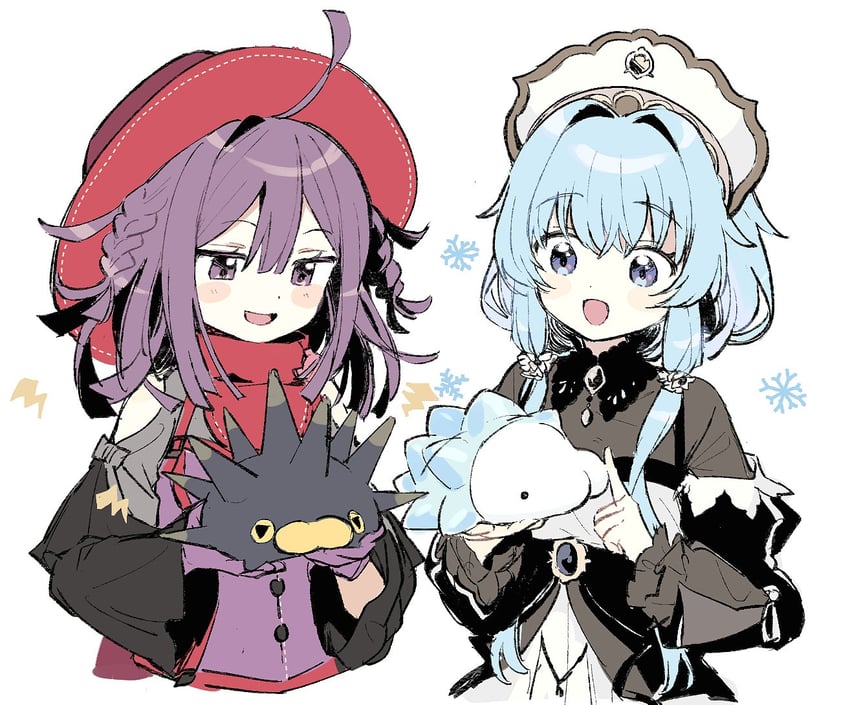 snom, pincurchin, sena mikoto, and sarasa hanna (pokemon and 2 more) drawn by boyano