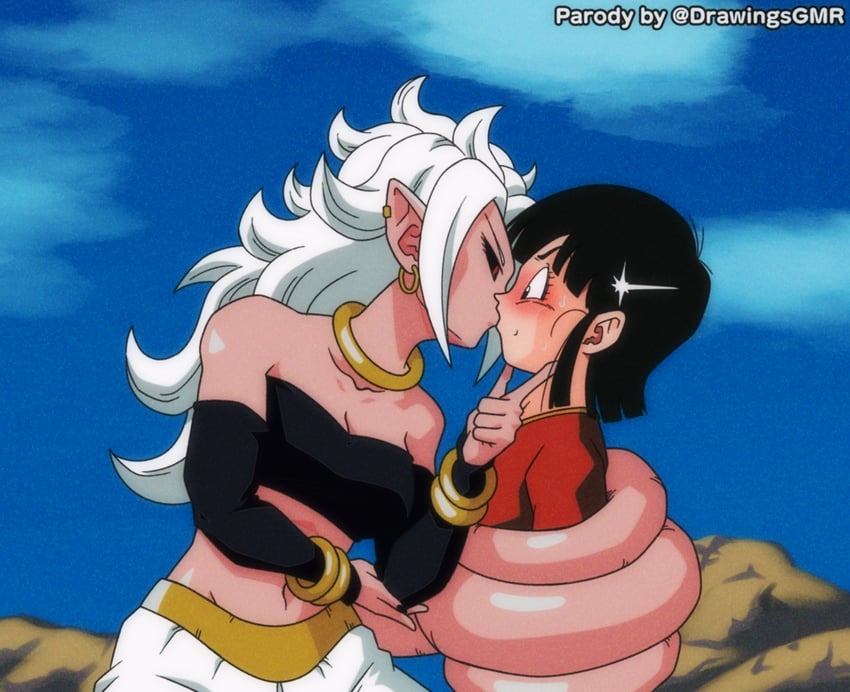 android 21, pan, and majin android 21 (dragon ball and 2 more) drawn by drawingsgmr