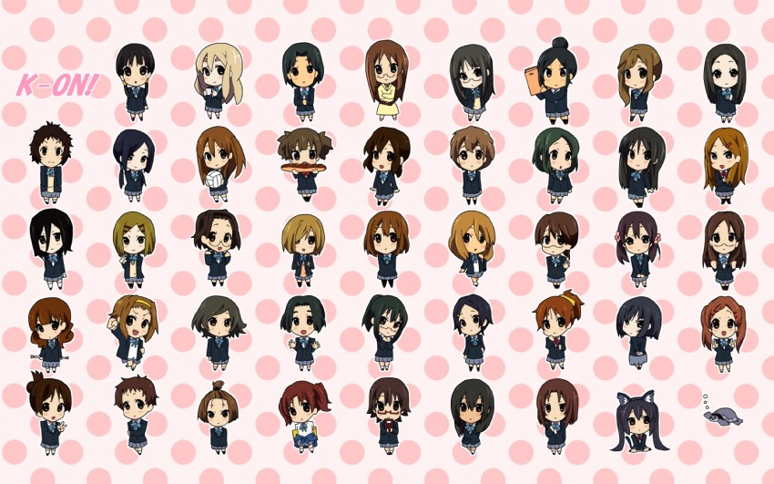 akiyama mio, nakano azusa, hirasawa yui, tainaka ritsu, kotobuki tsumugi, and 39 more (k-on!) drawn by amano_kouki