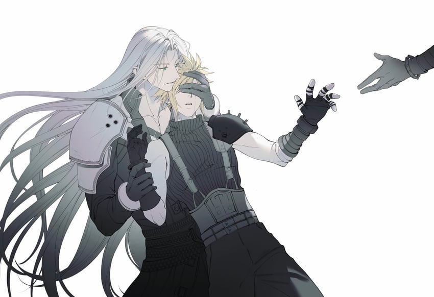cloud strife and sephiroth (final fantasy and 1 more) drawn by xianyu314