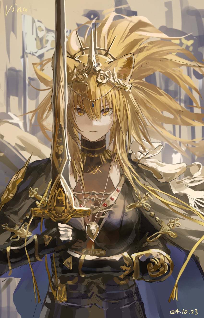siege and vina victoria (arknights) drawn by kkkaneko_1360685303