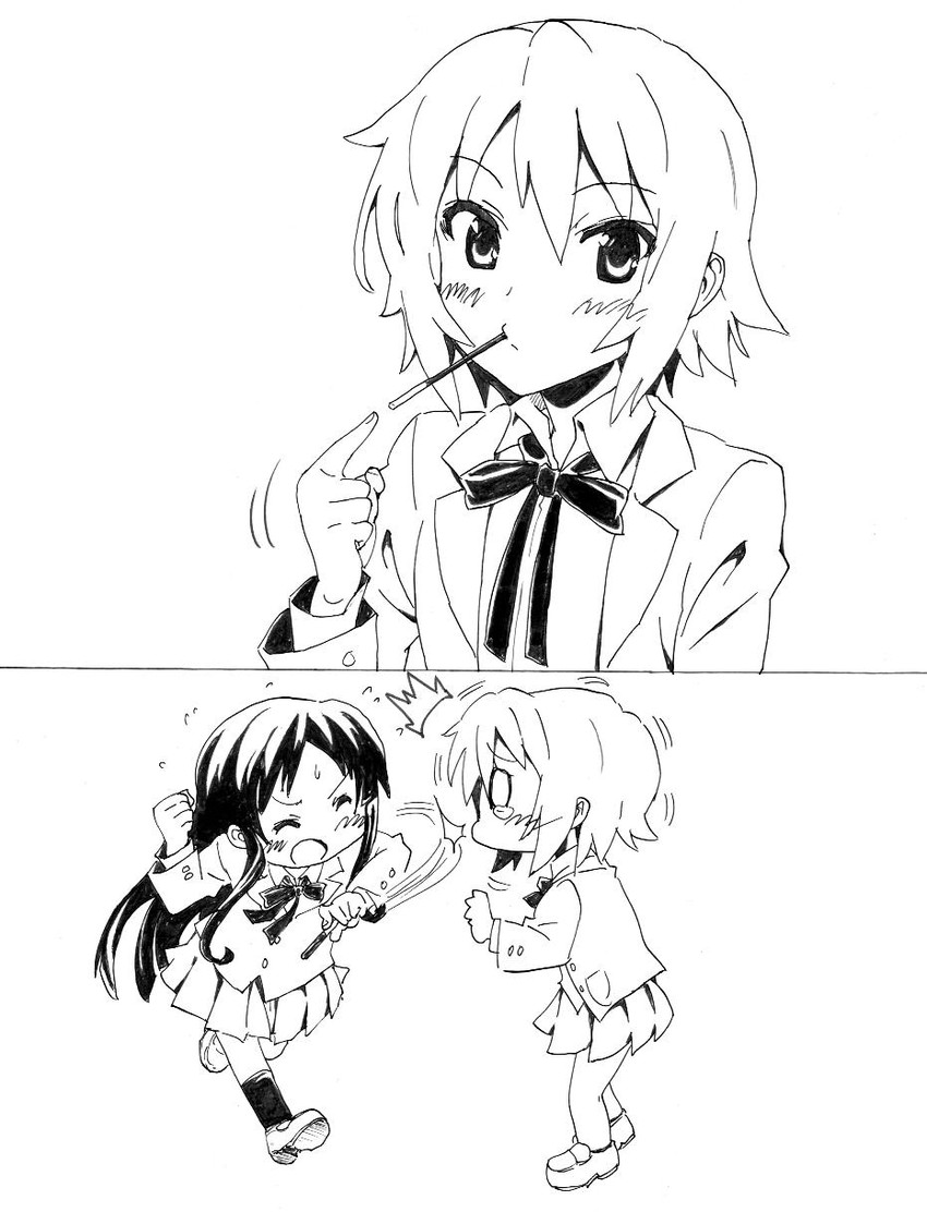 akiyama mio and tainaka ritsu (k-on!) drawn by nome_(nnoommee)
