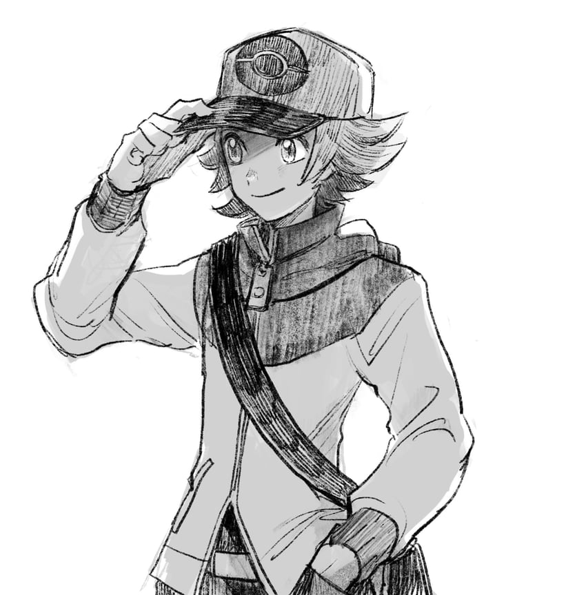 hilbert (pokemon and 1 more) drawn by yo_mo