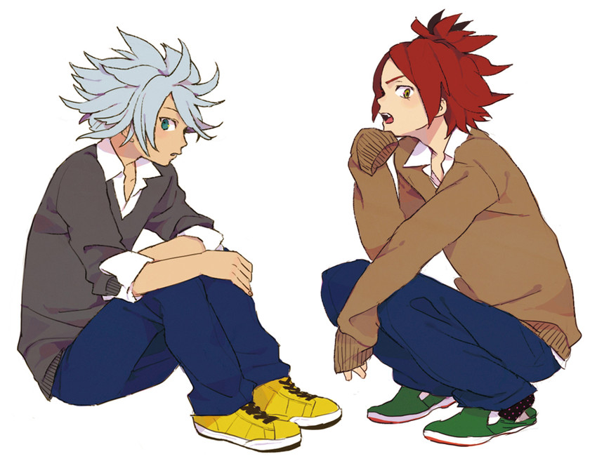 nagumo haruya and suzuno fuusuke (inazuma eleven) drawn by momo_(simio)