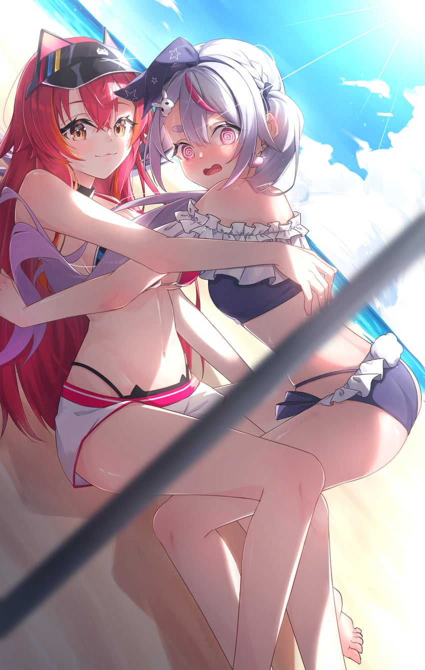 nekota tsuna and tosaki mimi (vspo! and 1 more) drawn by ryo-taso