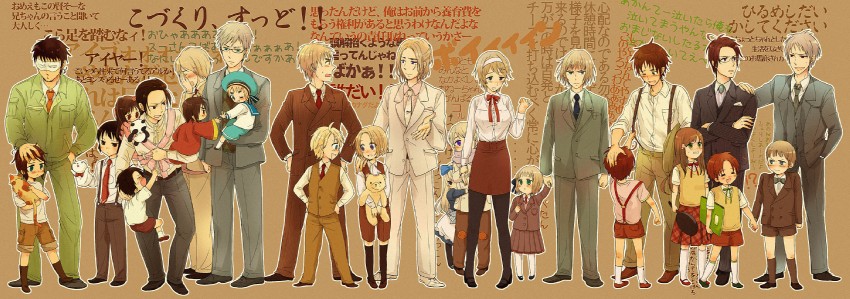 america, united kingdom, japan, russia, china, and 23 more (axis powers hetalia) drawn by tsuna_(pixiv220877)