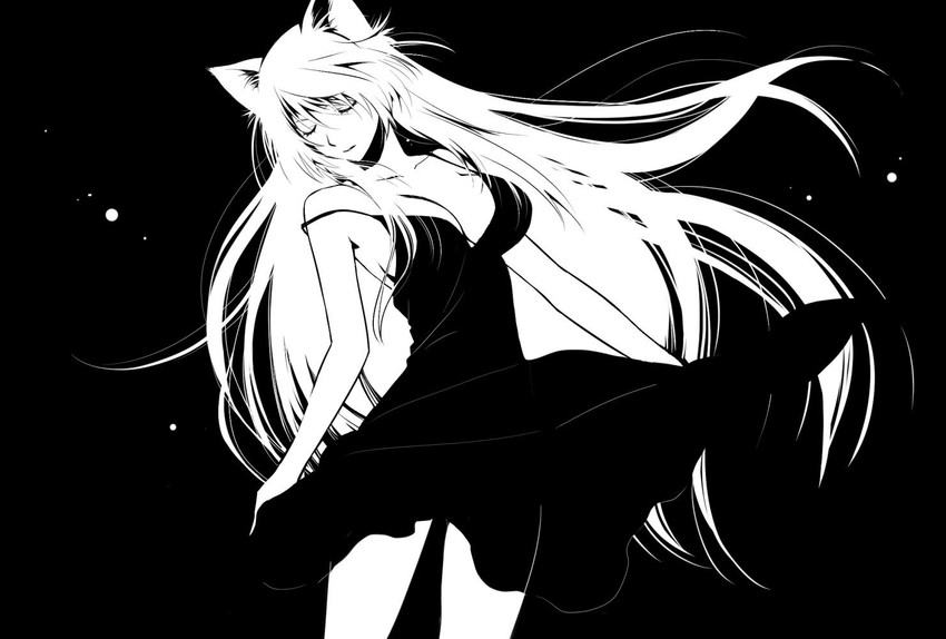 hanekawa tsubasa and black hanekawa (monogatari and 1 more) drawn by sabonasu
