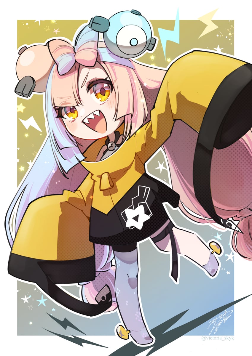 iono (pokemon and 1 more) drawn by victoria_skyk