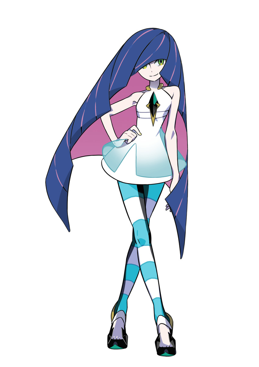 stocking and lusamine (pokemon and 2 more) drawn by take_(takegarou)