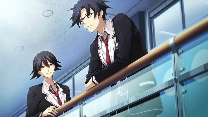 miyashiro takuru and itou shinji (chaos;child) drawn by sasaki_mutsumi