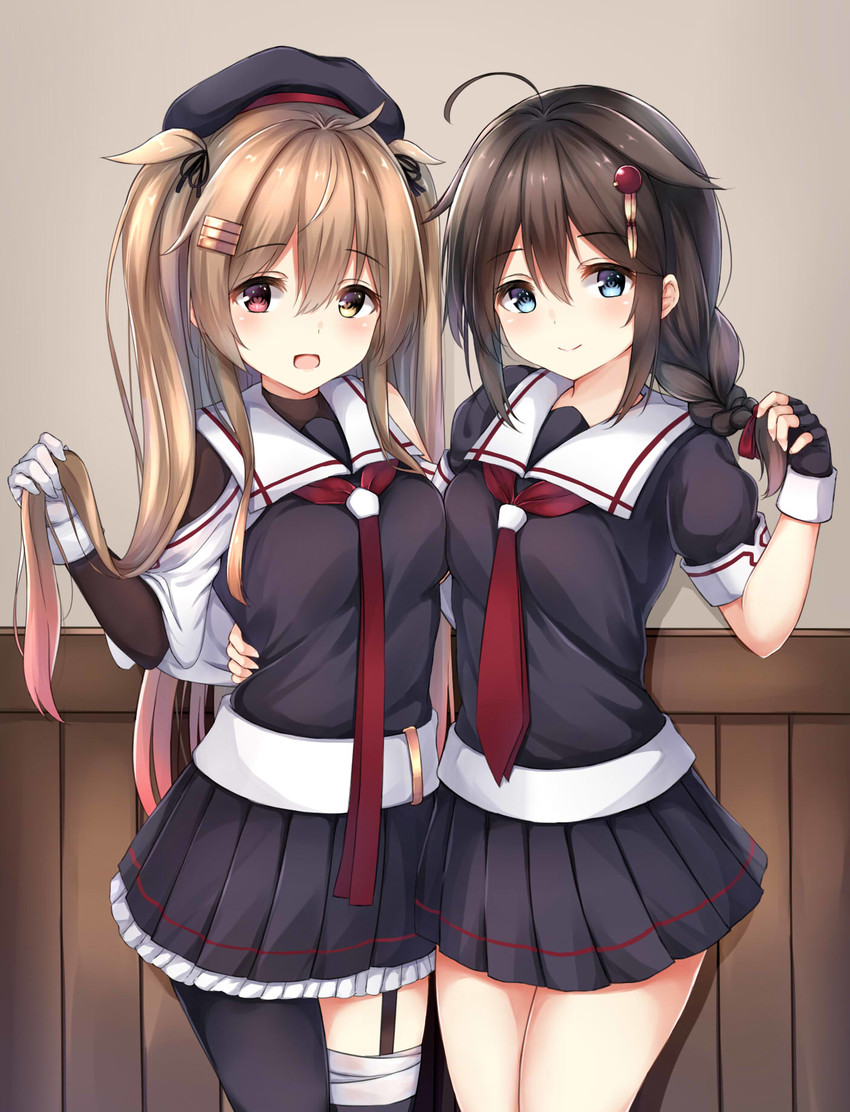shigure, shigure kai ni, murasame, and murasame kai ni (kantai collection) drawn by ym_(distance819)