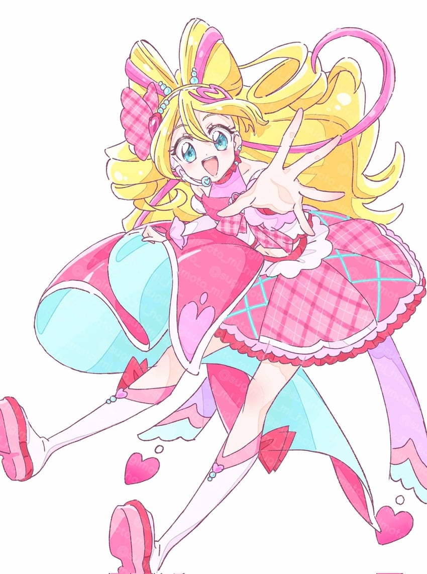 sakura uta and cure idol (precure and 1 more) drawn by sugimoto_miho