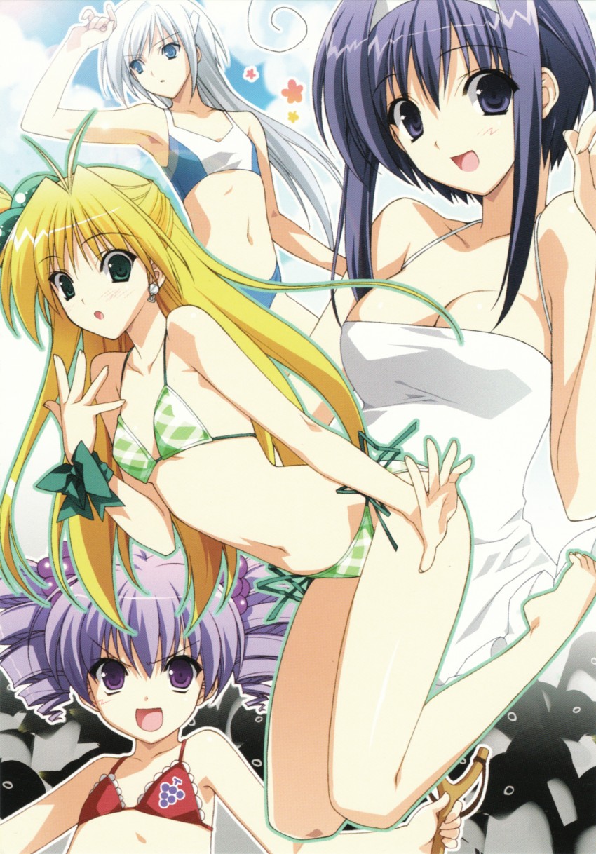 melon, tenkuuji najimi, yell, and budoko (akikan!) drawn by suzuhira_hiro