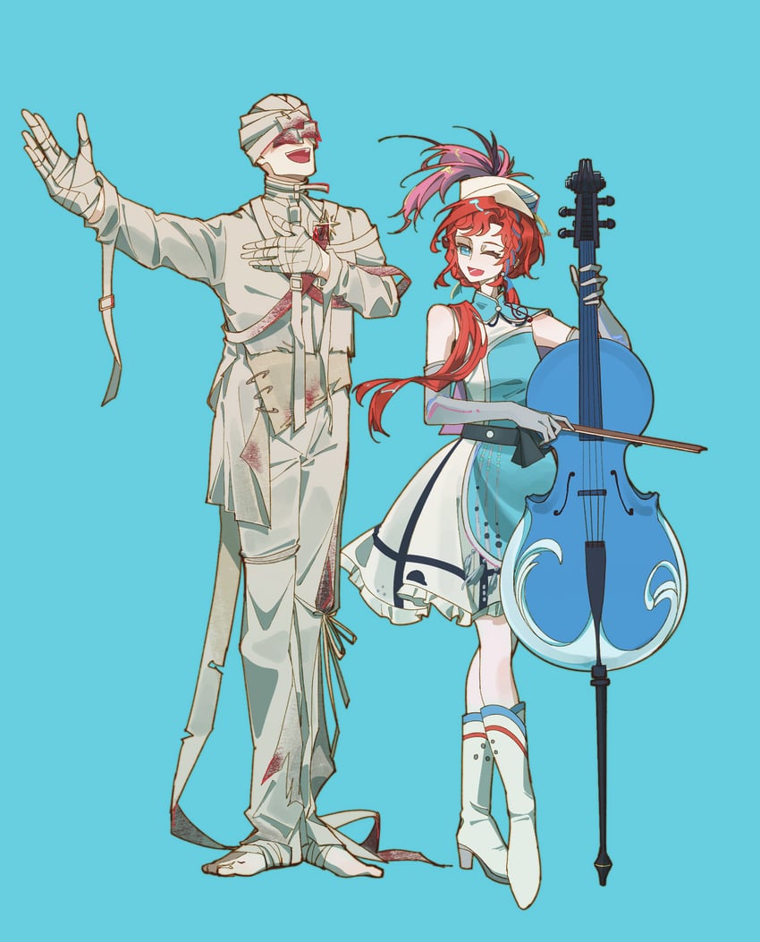 barcarola, aleph, and the idealist (reverse:1999) drawn by hanze