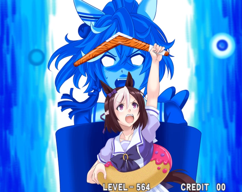 special week, katsuragi ace, and sho hayate (umamusume and 4 more) drawn by umajiri_gyuunyuu