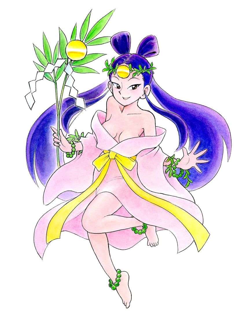 ame no uzume (kiki kaikai) drawn by asari_yoshitoo