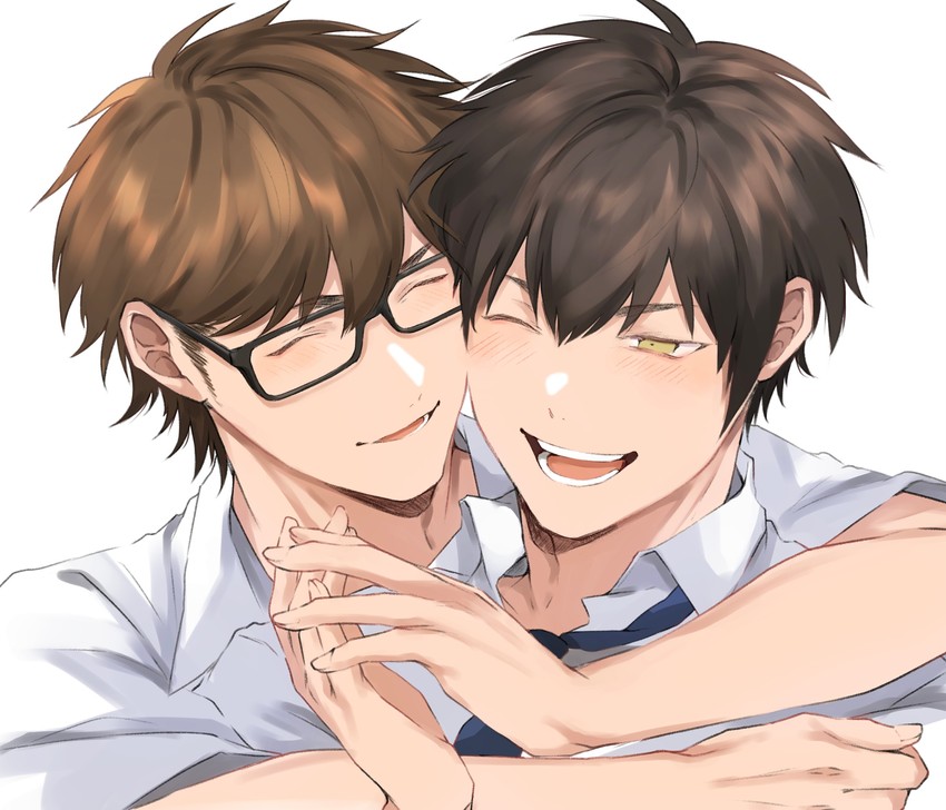 miyuki kazuya and sawamura eijun (ace of diamond) drawn by aiaipoponta0605