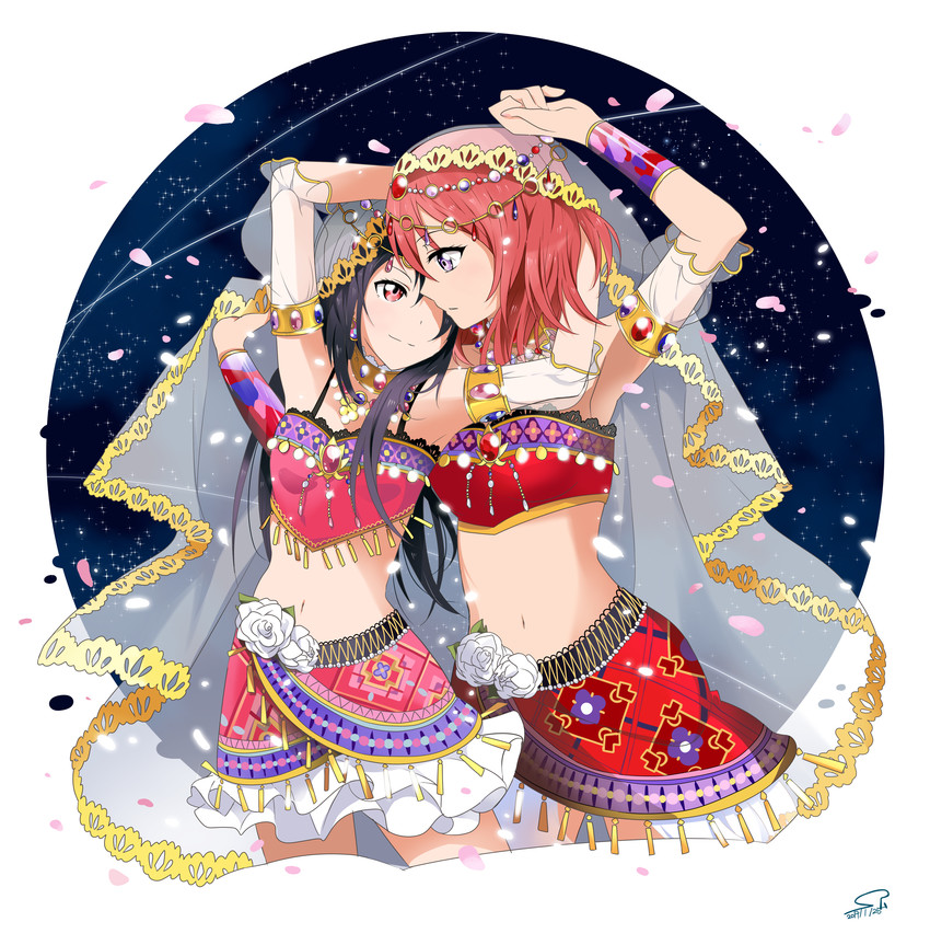 nishikino maki and yazawa nico (love live! and 2 more) drawn by suan_ringo