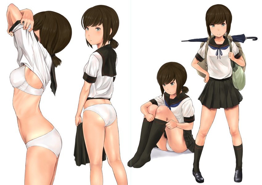 fubuki and fubuki kai ni (kantai collection) drawn by wa_(genryusui)