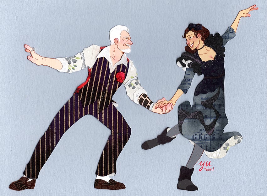 persephone and hades (hadestown) drawn by yutaan