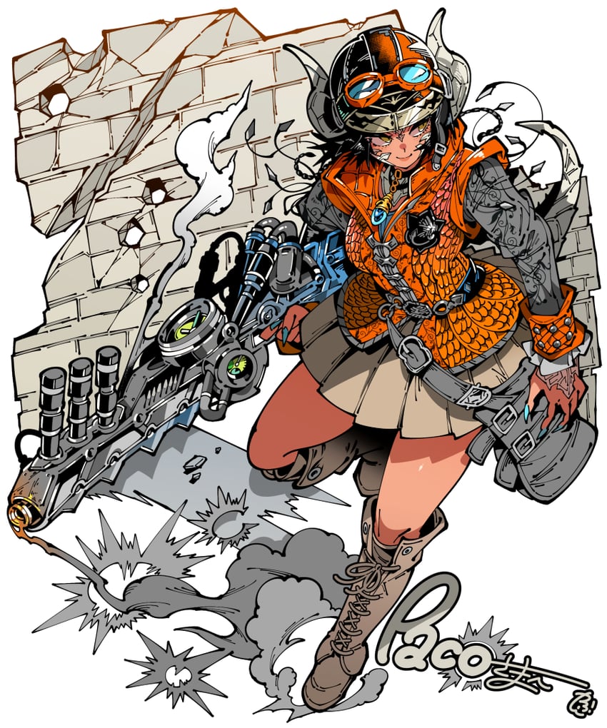 warrior of light (final fantasy and 1 more) drawn by kafun
