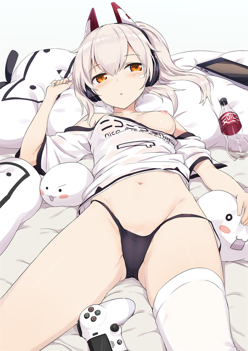 ayanami and terebi-chan (azur lane and 1 more) drawn by gotyou