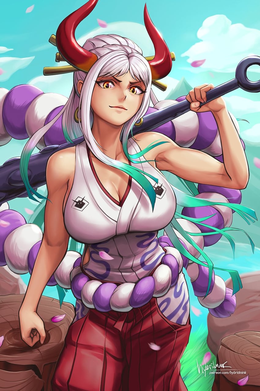 yamato (one piece) drawn by hybridmink
