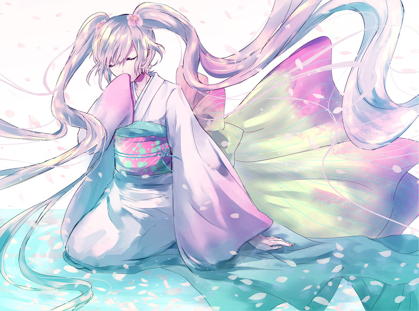 hatsune miku (vocaloid) drawn by alicetype