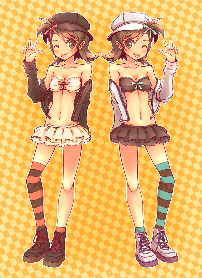 futami mami and futami ami (idolmaster and 1 more) drawn by sh346