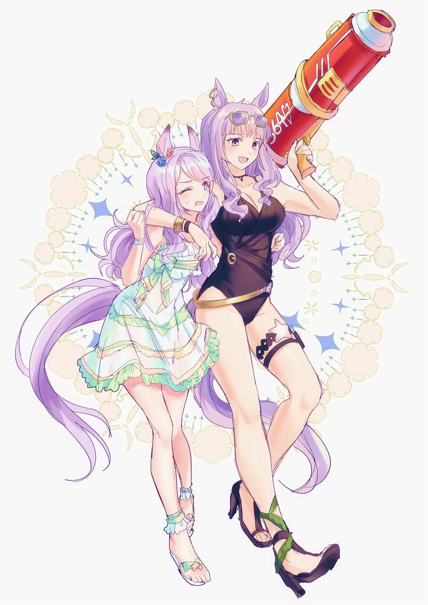 gold ship and mejiro mcqueen (umamusume) drawn by cynthia_(uuzz5324)