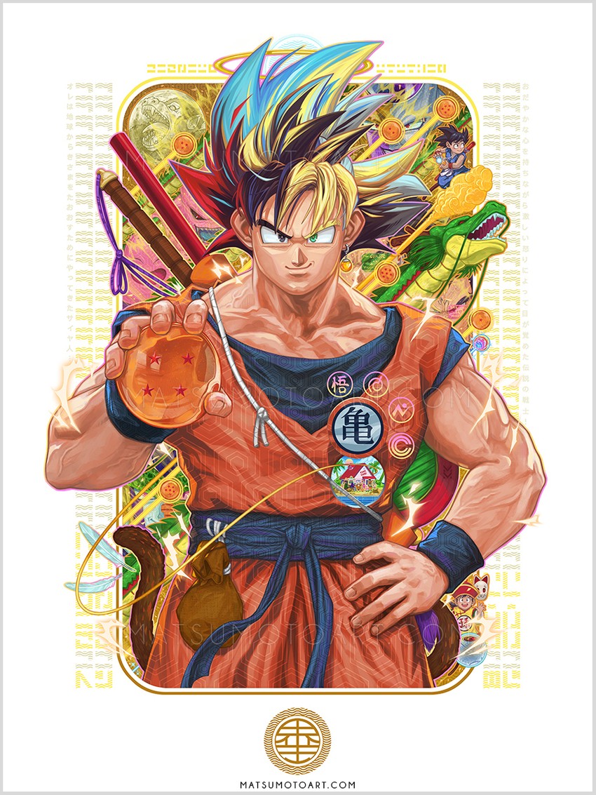 son goku, vegeta, bulma, son gohan, chi-chi, and 18 more (dragon ball and 2 more) drawn by michael_matsumoto