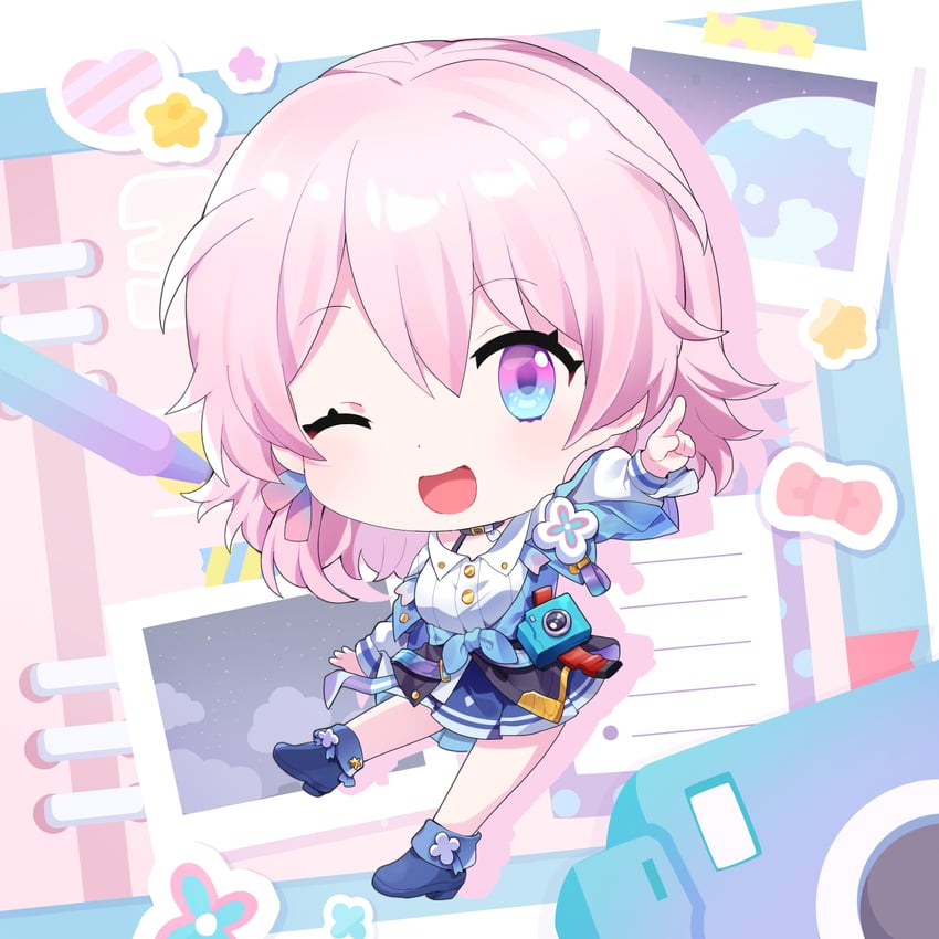 march 7th (honkai and 1 more) drawn by jin2