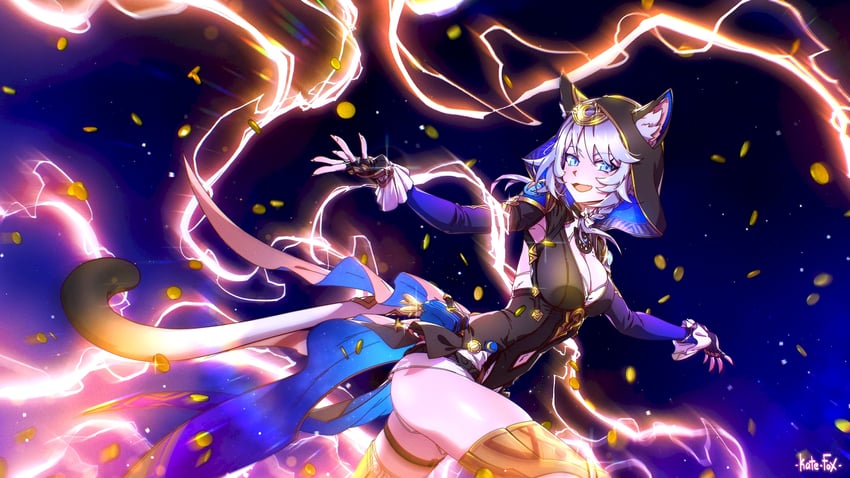 cipher (honkai and 1 more) drawn by kate-fox