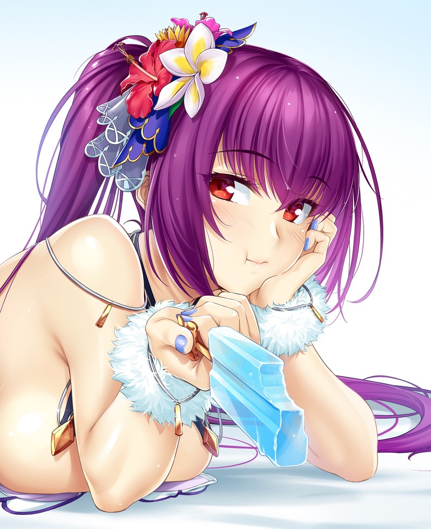 scathach and scathach skadi (fate and 1 more) drawn by okitakung