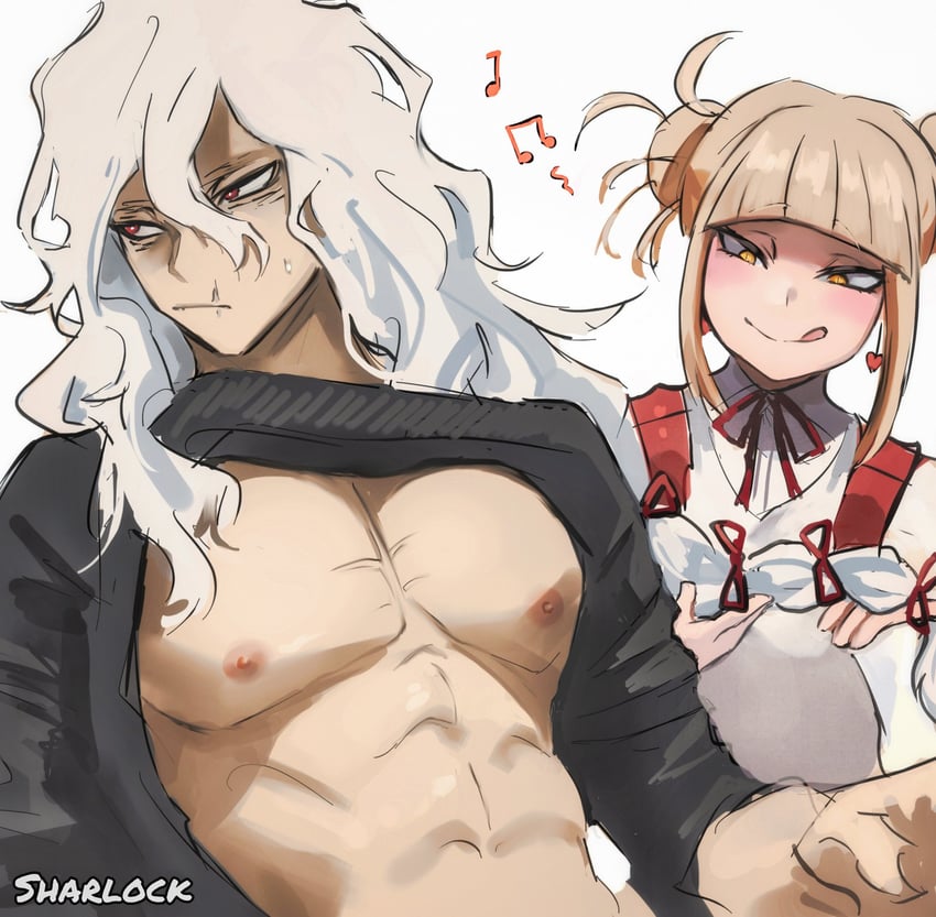 toga himiko and shigaraki tomura (boku no hero academia) drawn by sharl0ck