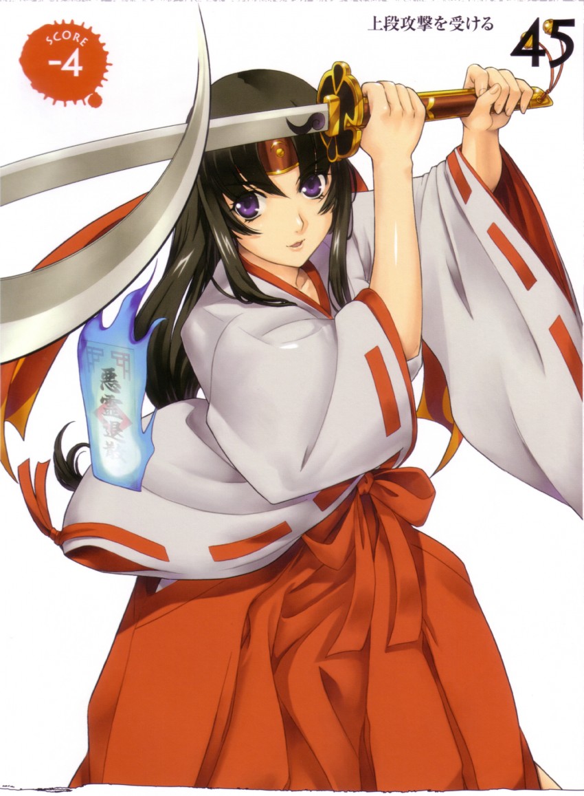 tomoe and musha miko tomoe (queen's blade) drawn by eiwa