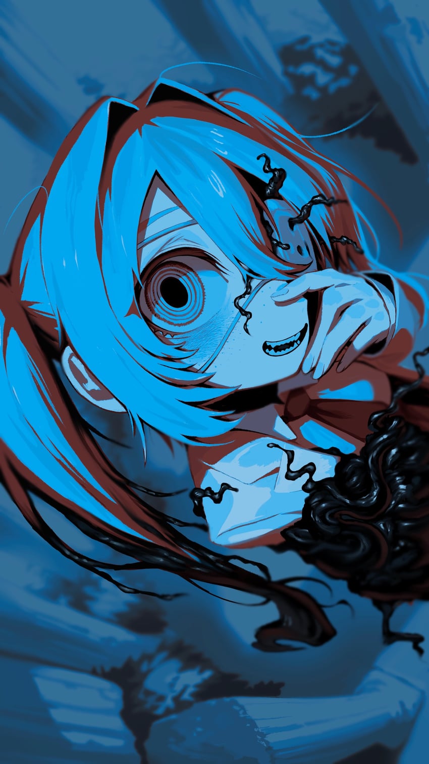 hatsune miku (vocaloid and 1 more) drawn by wawasuke