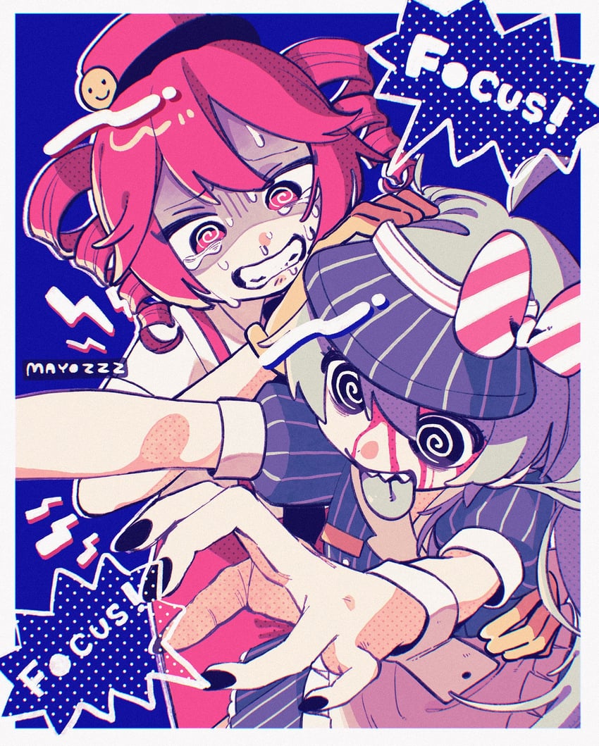hatsune miku and kasane teto (vocaloid and 2 more) drawn by mayoi_zzz