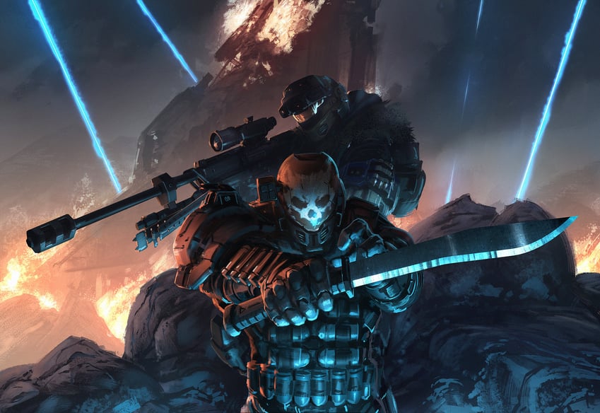 emile-a239 and jun-a266 (halo and 1 more) drawn by isaac_hannaford