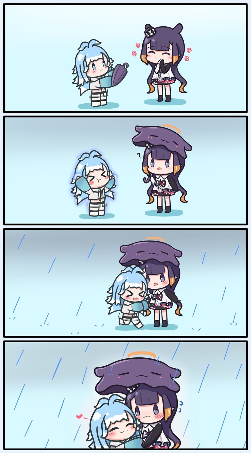 ninomae ina'nis, takodachi, and kobo kanaeru (hololive and 2 more) drawn by mpien