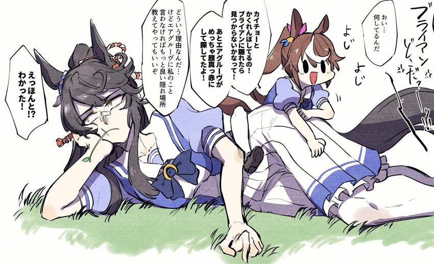 tokai teio and narita brian (umamusume) drawn by takatsuki_nato