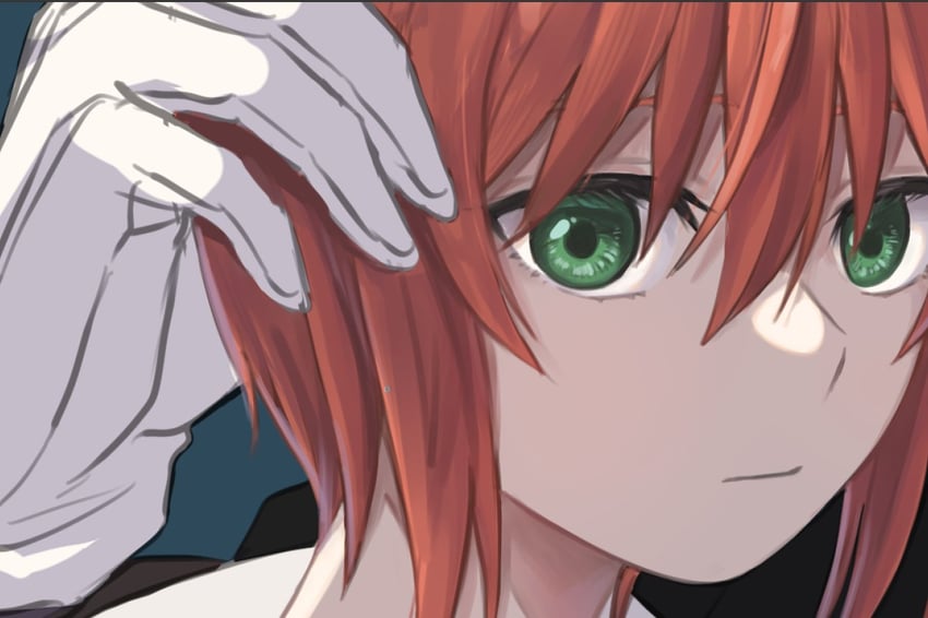 hatori chise and elias ainsworth (mahou tsukai no yome) drawn by delfuze