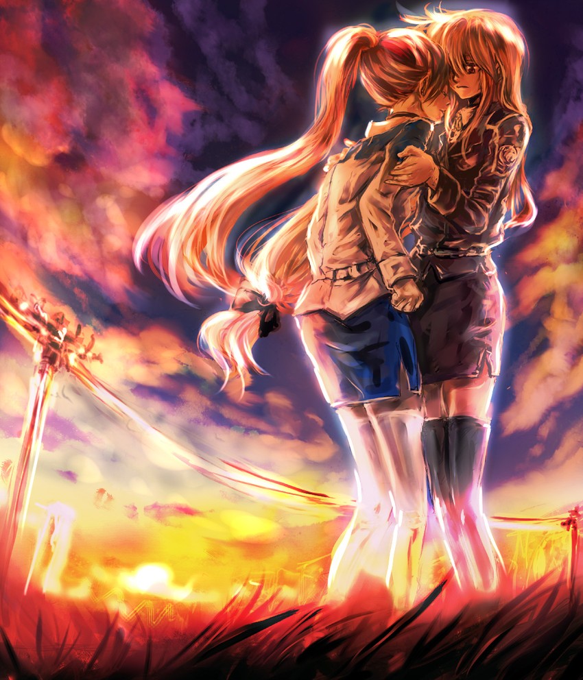fate testarossa and takamachi nanoha (lyrical nanoha and 1 more) drawn by ego6