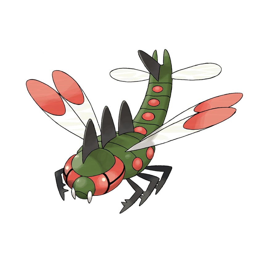 yanmega (pokemon and 1 more) drawn by sugimori_ken