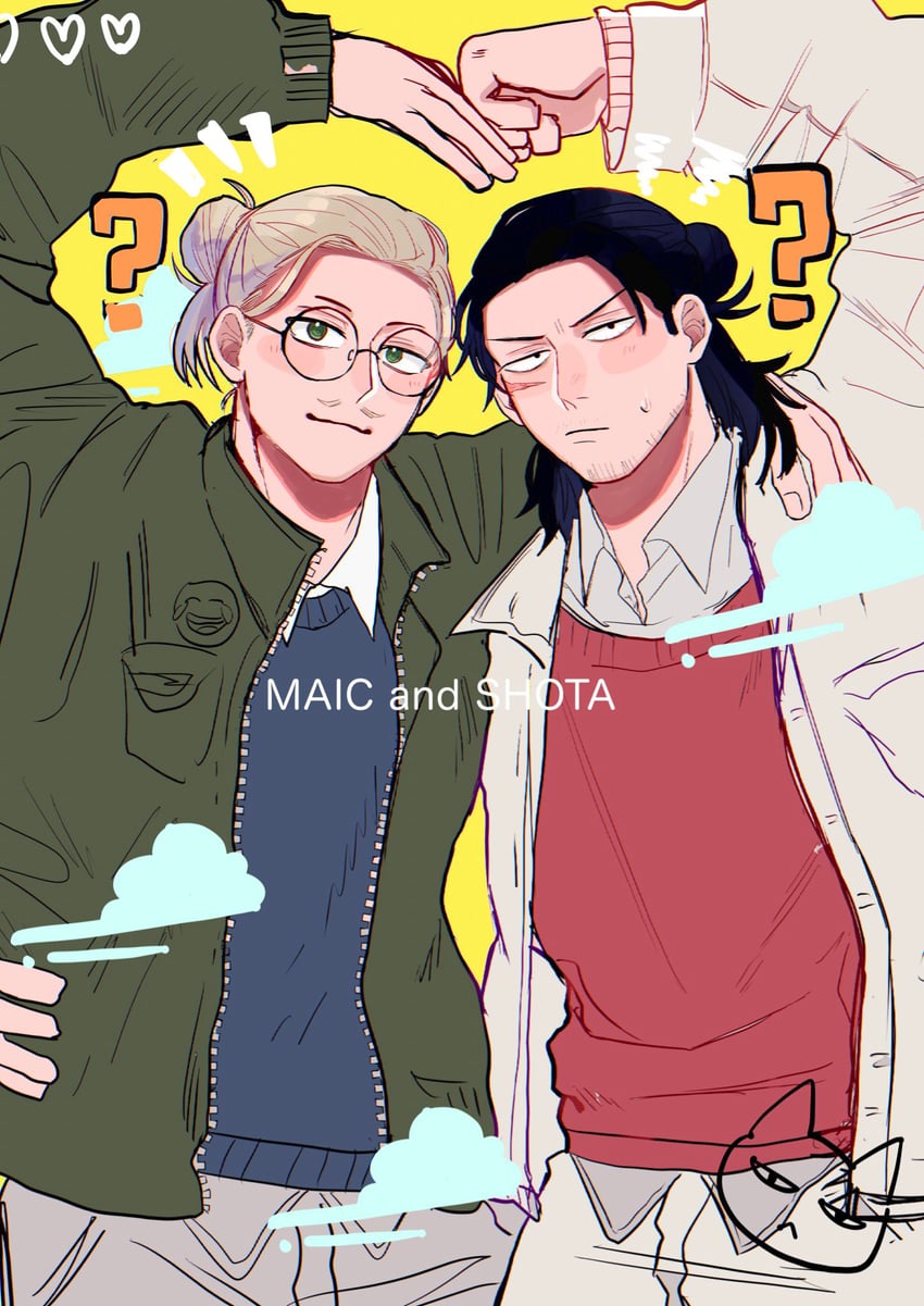 aizawa shota and present mic (boku no hero academia) drawn by ton_(ton19130318)