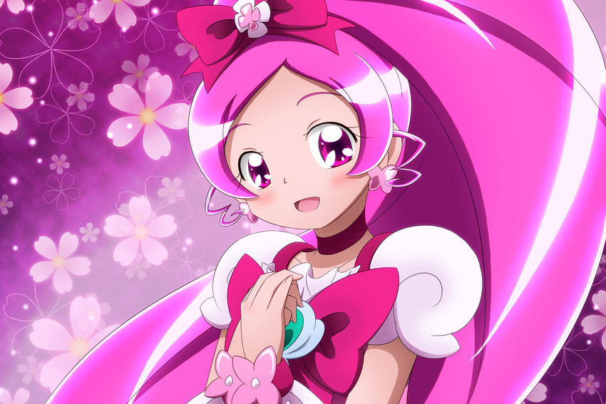 hanasaki tsubomi and cure blossom (precure and 1 more) drawn by kiyu_(doremi's_party)